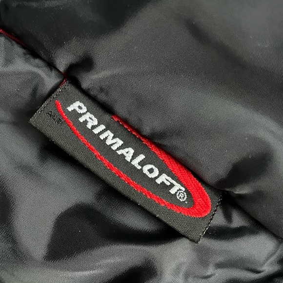 LL Bean Men’s Red & Grey Hooded Ski Parka - Picture 8 of 12